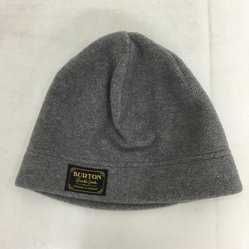 バートン BURTON 帽子 ニット帽 フリース ビーニー ロゴ、文字 灰 / グレー /  メンズ USED 古着 中古 10137368