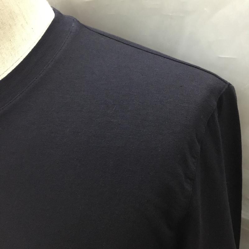 アッカノーヴェチンクエトレ H953 カットソー 長袖 長袖カットソー クルーネックカットソー ロングスリーブカットソー プリントTシャツ 無地 紺 / ネイビー /  メンズ USED 古着 中古 10116129