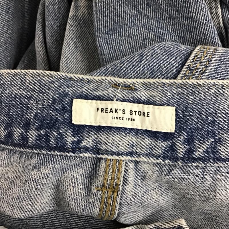 フリークスストア FREAK S STORE パンツ デニム、ジーンズ 1142248903702 ダブルニーデニム カーヴィーパンツ M 無地 青 / ブルー /  レディース USED 古着 中古 10118707