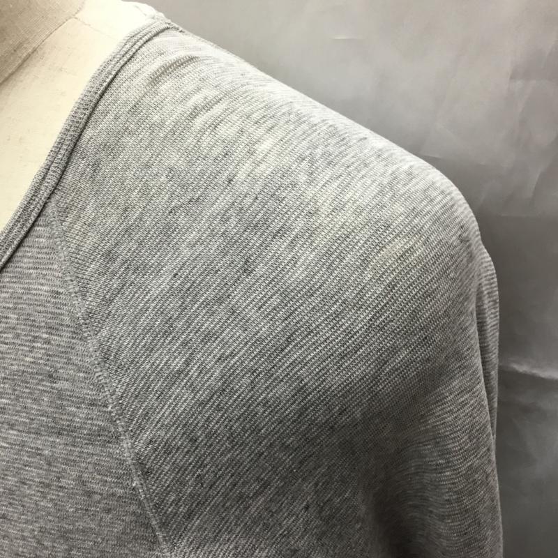 ハリウッドランチマーケット HOLLYWOOD RANCH MARKET カットソー 長袖 長袖カットソー Vネックカットソー ロングスリーブカットソー 2 無地 灰 / グレー /  メンズ USED 古着 中古 10112422