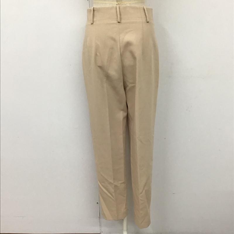 ザラ ZARA パンツ スラックス 1608 223 743 ハイウエスト テーパード S 無地 ベージュ / ベージュ /  レディース USED 古着 中古 10118474