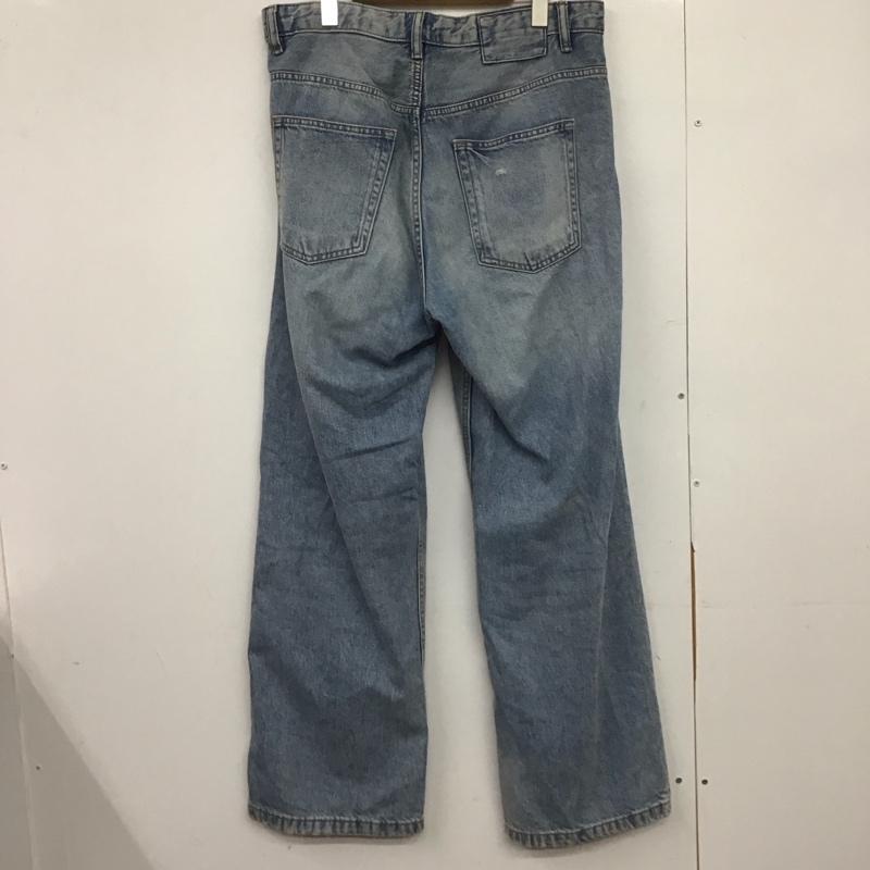 ザラ ZARA パンツ デニム、ジーンズ デニムパンツ ワイドパンツ カジュアルパンツ 38 無地 水色 / ライトブルー /  メンズ USED 古着 中古 10148577