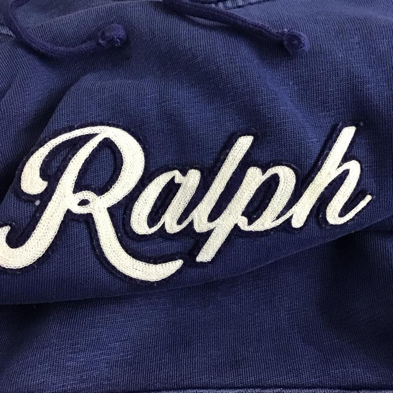 ポロバイラルフローレン Polo by RALPH LAUREN パーカー 長袖 長袖パーカー プルオーバーパーカー スウェット L ロゴ、文字 紺 / ネイビー /  メンズ USED 古着 中古 10150067
