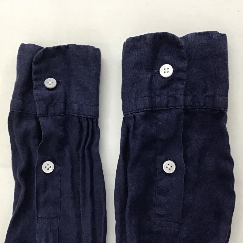 マリネロ MARINERO シャツ、ブラウス 長袖 長袖シャツ 無地シャツ カラーシャツ 1 無地 紺 / ネイビー /  メンズ USED 古着 中古 10131777