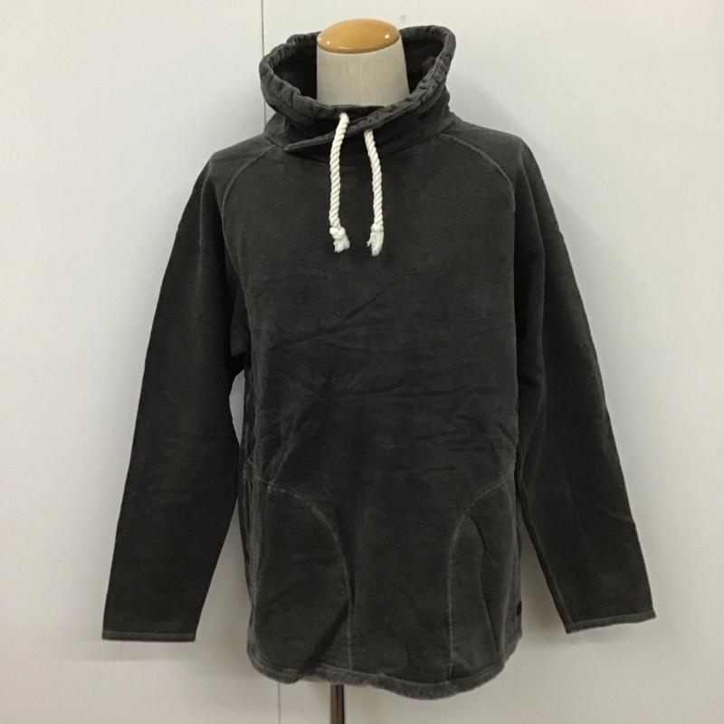 グッドオン Good On パーカー 長袖 L 無地 チャコールグレー / チャコールグレー /  メンズ USED 古着 中古 10108095