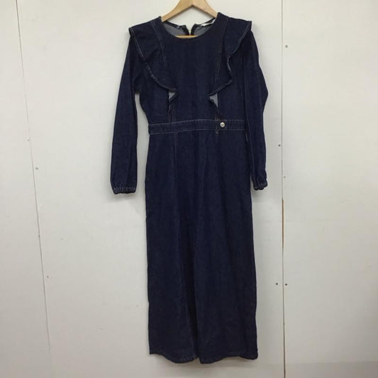 ザラ ZARA ワンピース ロングスカート デニム M 無地 インディゴ / インディゴ /  レディース USED 古着 中古 10150654