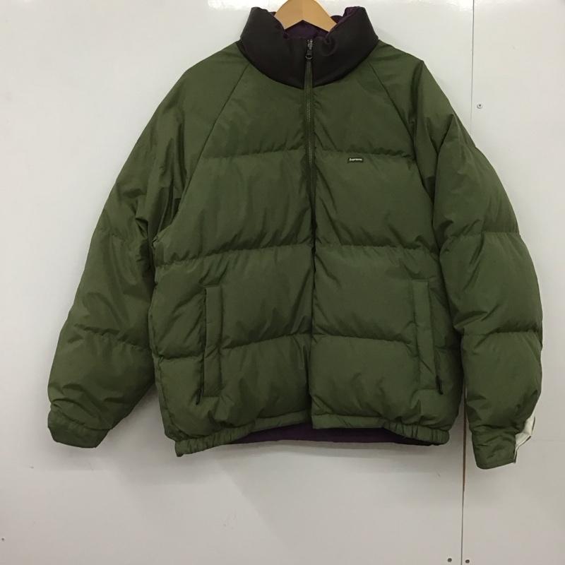 シュプリーム Supreme ジャケット、上着 ジャンパー、ブルゾン 24SS ReversibleDownPufferJacket ジップアップダウンジャケット リバーシブル L ロゴ、文字 カーキ / カーキ /  メンズ USED 古着 中古 10148004