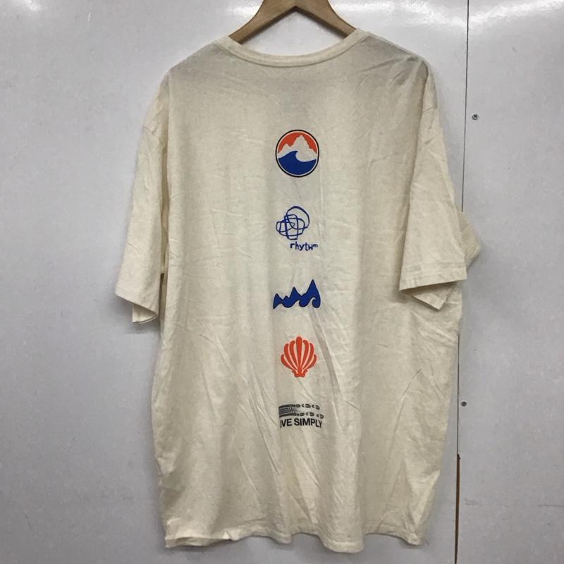 パタゴニア patagonia Tシャツ 半袖 XL ロゴ、文字 X プリント アイボリー / アイボリー /  メンズ USED 古着 中古 10143300