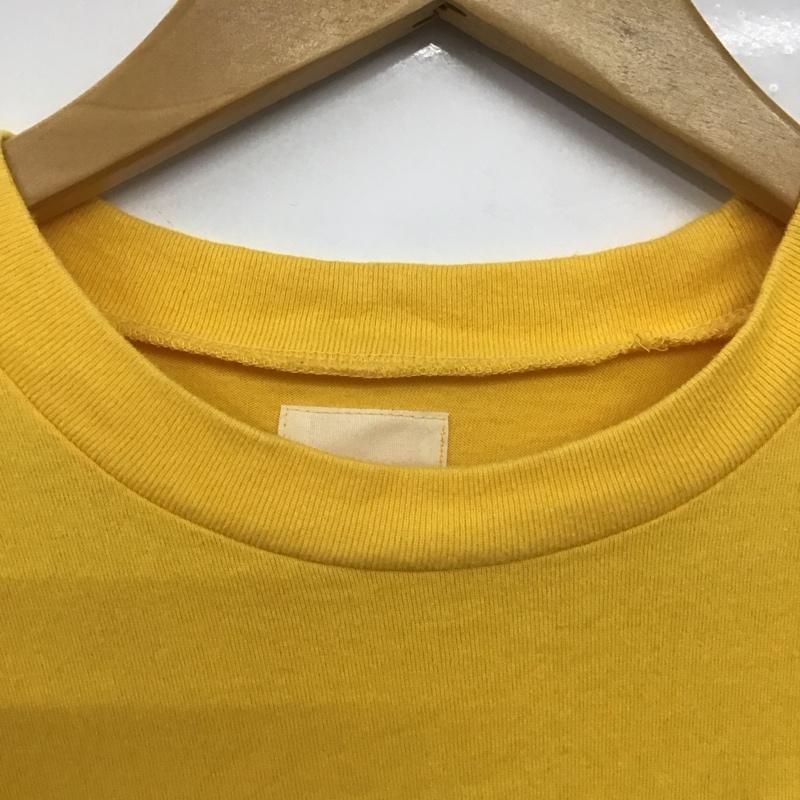 カールヘルム KARLHELMUT Tシャツ 半袖 半袖カットソー プリントTシャツ クルーネックカットソー M ロゴ、文字 黄 / イエロー /  メンズ USED 古着 中古 10148336