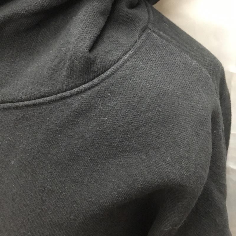 ロサンゼルスアパレル LOS ANGELES APPAREL パーカー 長袖 裏起毛 プルオーバー スウェット L 無地 黒 / ブラック /  メンズ USED 古着 中古 10117201