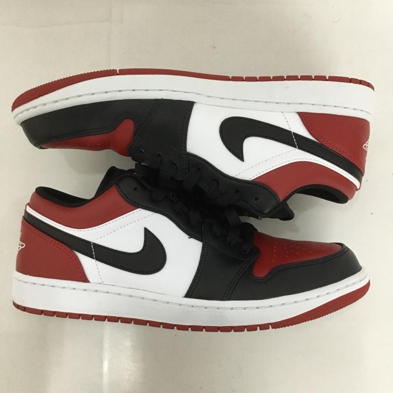 ナイキ NIKE スニーカー スニーカー 553558-612 AIR JORDAN 1 LOW 27.5cm 箱有 27.5cm ロゴ、文字 白 / ホワイト / X 黒 / ブラック / X 赤 / レッド /  メンズ USED 古着 中古 10128887