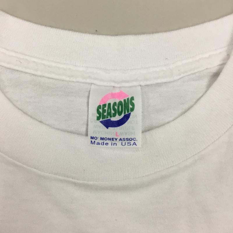 古着 USED Tシャツ 半袖 半袖カットソー プリントTシャツ クルーネックカットソー 1995年 コピーライト theflintstone L プリント 白 / ホワイト /  メンズ USED 古着 中古 10119717