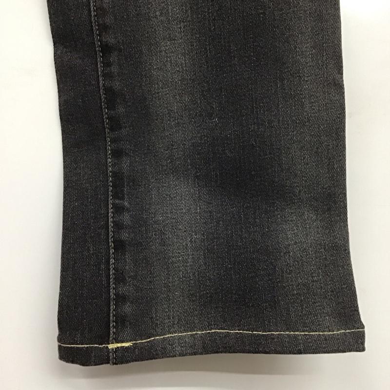 ロエン ROEN パンツ デニム、ジーンズ デニムパンツ ダメージ加工ジーンズ ワイドパンツ ストレートパンツ ワークパンツ L ダメージ加工 黒 / ブラック /  メンズ USED 古着 中古 10107777