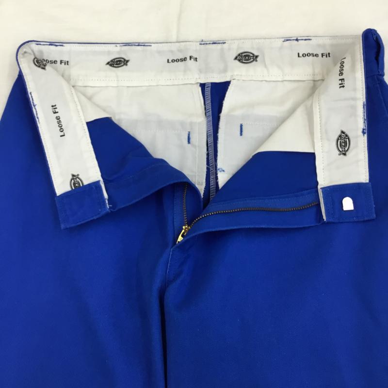 ディッキーズ Dickies パンツ ワークパンツ、ペインターパンツ 32インチ ロゴ、文字 青 / ブルー /  メンズ USED 古着 中古 10133768