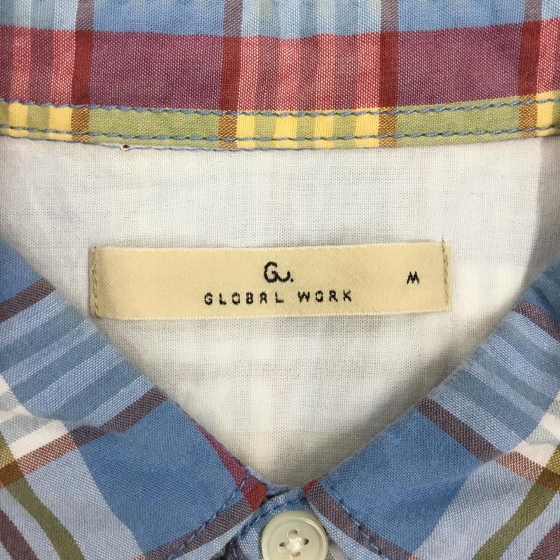 グローバルワーク GLOBAL WORK シャツ、ブラウス 半袖 半袖シャツ チェックシャツ カラーシャツ カジュアルシャツ M チェック マルチカラー / マルチカラー /  メンズ USED 古着 中古 10108840