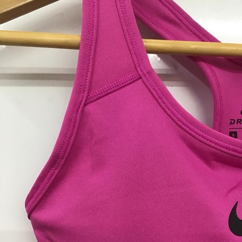 ナイキ NIKE トップス トップス 823313-623 ナイキプロ アップデーテッドブラ スポーツブラ タグ付き S ロゴ、文字 マゼンタ / マゼンタ / X 黒 / ブラック /  レディース USED 古着 中古 10135550