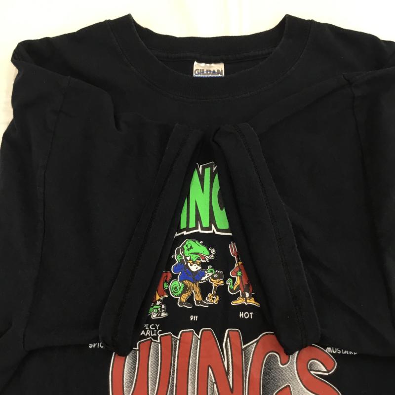 ギルダン GILDAN Tシャツ 半袖 US古着 XL キャラクター 黒 / ブラック /  メンズ USED 古着 中古 10133845