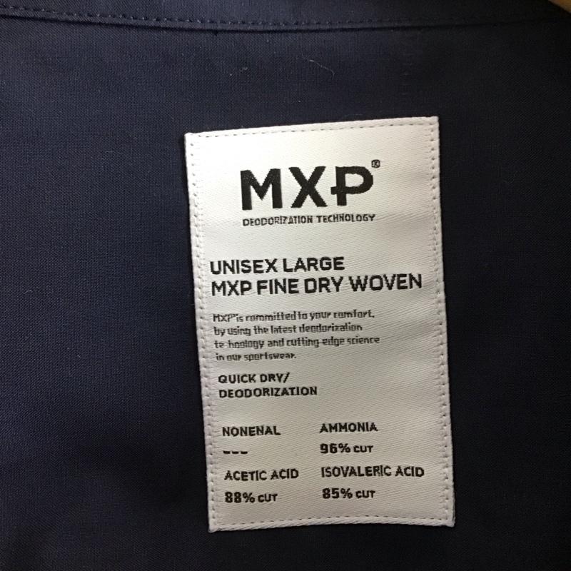 エムエックスピー MXP シャツ、ブラウス 半袖 半袖シャツ 無地シャツ カラーシャツ L 無地 紺 / ネイビー /  メンズ USED 古着 中古 10131496
