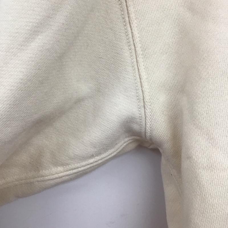 アディダス adidas トレーナー 長袖 HC2049 スウェット クロップド丈 S ロゴ、文字 アイボリー / アイボリー /  レディース USED 古着 中古 10143862