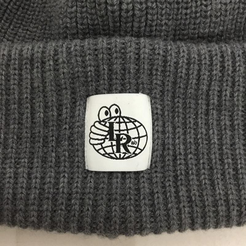 ラストリゾートエービー Last Resort AB 帽子 ニット帽 LR DOUBLE FOLD MERINO BEANIE ロゴ、文字 灰 / グレー /  メンズ USED 古着 中古 10131362