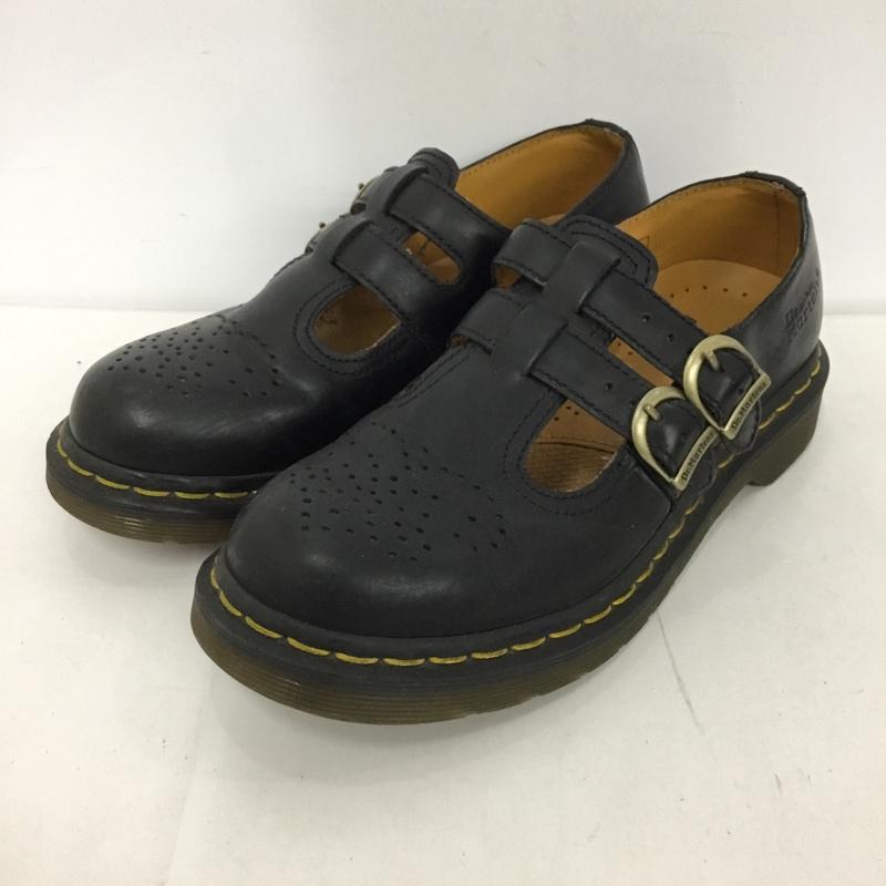 ドクターマーチン Dr.Martens 革靴 革靴 AW004 メダリオン メリージェーン ストラップ UK4 US：6  黒 / ブラック /  レディース USED 古着 中古 10124862