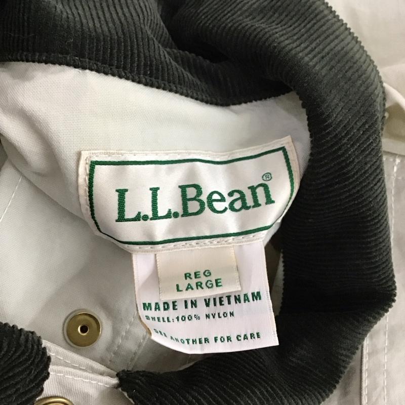 エルエルビーン L.L.Bean ジャケット、上着 ジャケット、ブレザー 3175-1022 ナイロンジャケット アウター カジュアルジャケット カラージャケット L ロゴ、文字 オフホワイト / オフホワイト /  メンズ USED 古着 中古 10111093