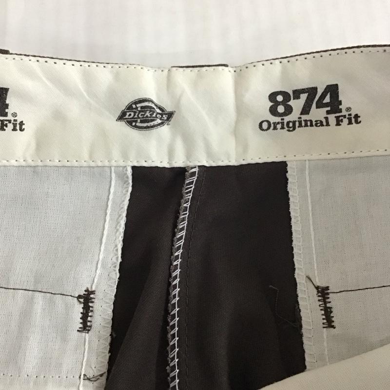 ディッキーズ Dickies パンツ ワークパンツ、ペインターパンツ ワークパンツ ワイドパンツ カジュアルパンツ 32インチ ロゴ、文字 茶 / ブラウン /  メンズ USED 古着 中古 10120500