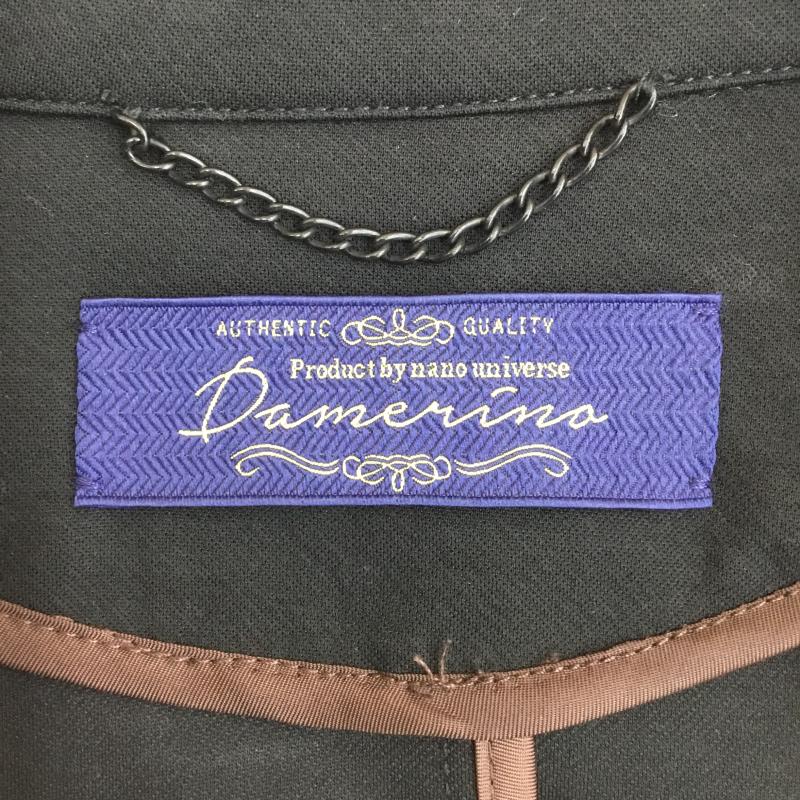 ナノユニバース ブロードゥリー＆コー nano universe Braderie & Co ジャケット、上着 ジャケット、ブレザー nano universe ダメリーノ ハイゲージ ツイル ジャージ ジャケット M 無地 黒 / ブラック /  メンズ USED 古着 中古 10135897