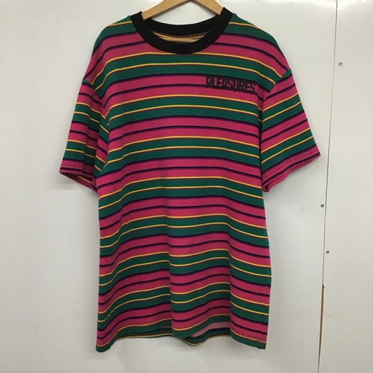 プレジャー PLEASURES Tシャツ 半袖 半袖カットソー プリントTシャツ クルーネックカットソー L ロゴ、文字 マルチカラー / マルチカラー /  メンズ USED 古着 中古 10138211