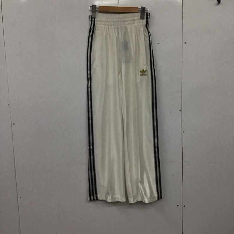 アディダス adidas パンツ ワークパンツ、ペインターパンツ jw1852 トラックパンツ ジャージ XXS ロゴ、文字 白 / ホワイト /  メンズ USED 古着 中古 10147701
