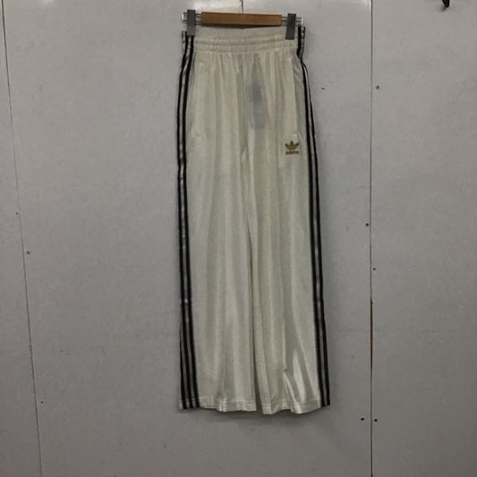 アディダス adidas パンツ ワークパンツ、ペインターパンツ jw1852 トラックパンツ ジャージ XXS ロゴ、文字 白 / ホワイト /  メンズ USED 古着 中古 10147701