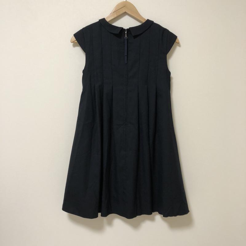 マドーレ MaDre ワンピース ひざ丈スカート 38 無地 黒 / ブラック /  レディース USED 古着 中古 10014888
