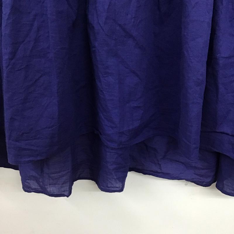 ニコアンド niko and... トップス トップス ST93SB08TO ノースリフリルブラウス 3 無地 青 / ブルー /  レディース USED 古着 中古 10141990