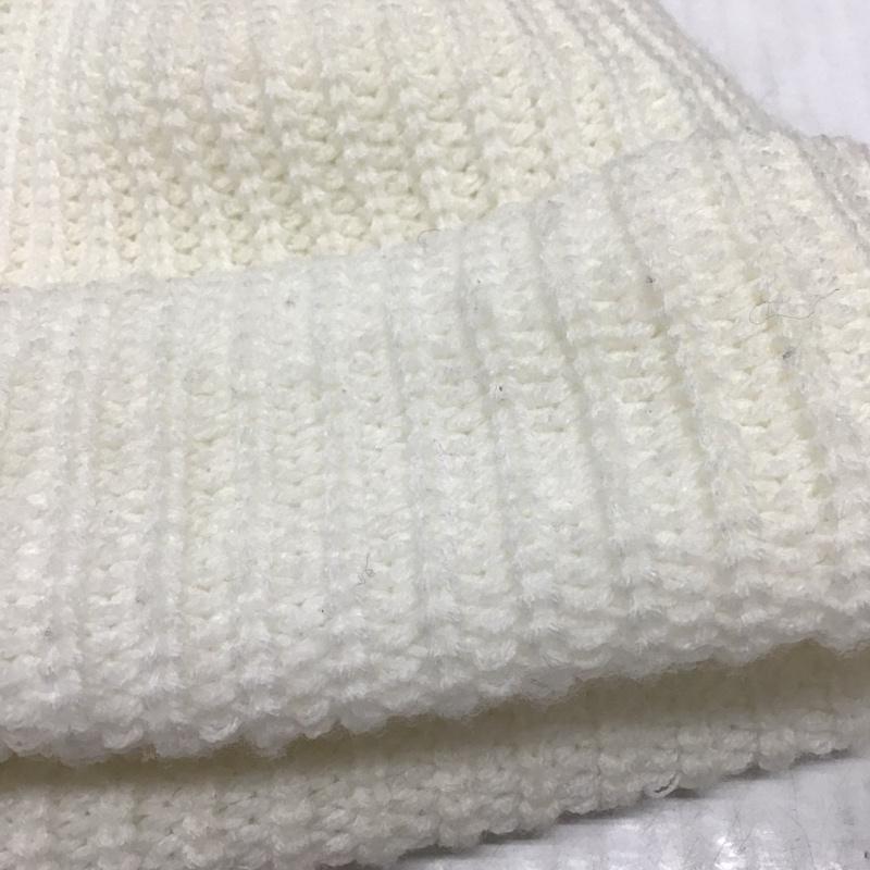 ニューヨークハット NEW YORK HAT 帽子 ニット帽 USA製 無地 白 / ホワイト /  メンズ USED 古着 中古 10120888