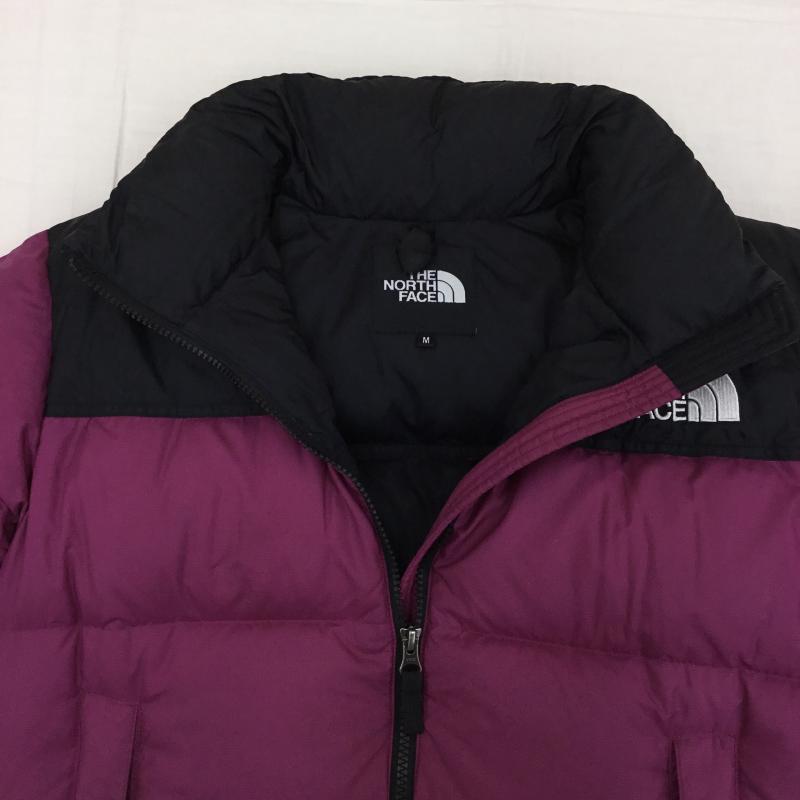 ザノースフェイス THE NORTH FACE ジャケット、上着 ダウンジャケット NDW91952 SHORT NUPTSE JACKET M ロゴ、文字 黒 / ブラック / X 桃 / ピンク /  レディース USED 古着 中古 10139653