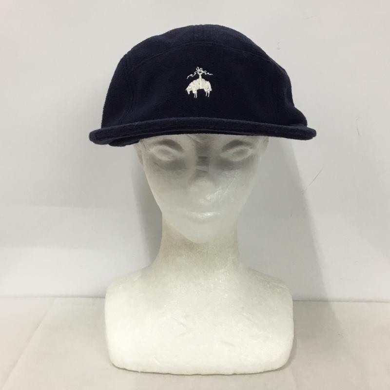 ブルックスブラザーズ BROOKS BROTHERS 帽子 キャップ ポリエステル フリース GFロゴ ジェットキャップ ワンポイント 紺 / ネイビー /  メンズ USED 古着 中古 10144843