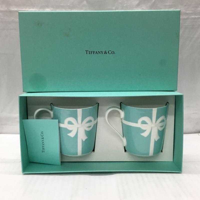 ティファニー TIFFANY&Co. ファッション小物 ファッション小物 マグカップ ペア セット リボン ブルーリボン 箱有 ブルーボックス  白 / ホワイト / X 水色 / ライトブルー /  レディース USED 古着 中古 10119095