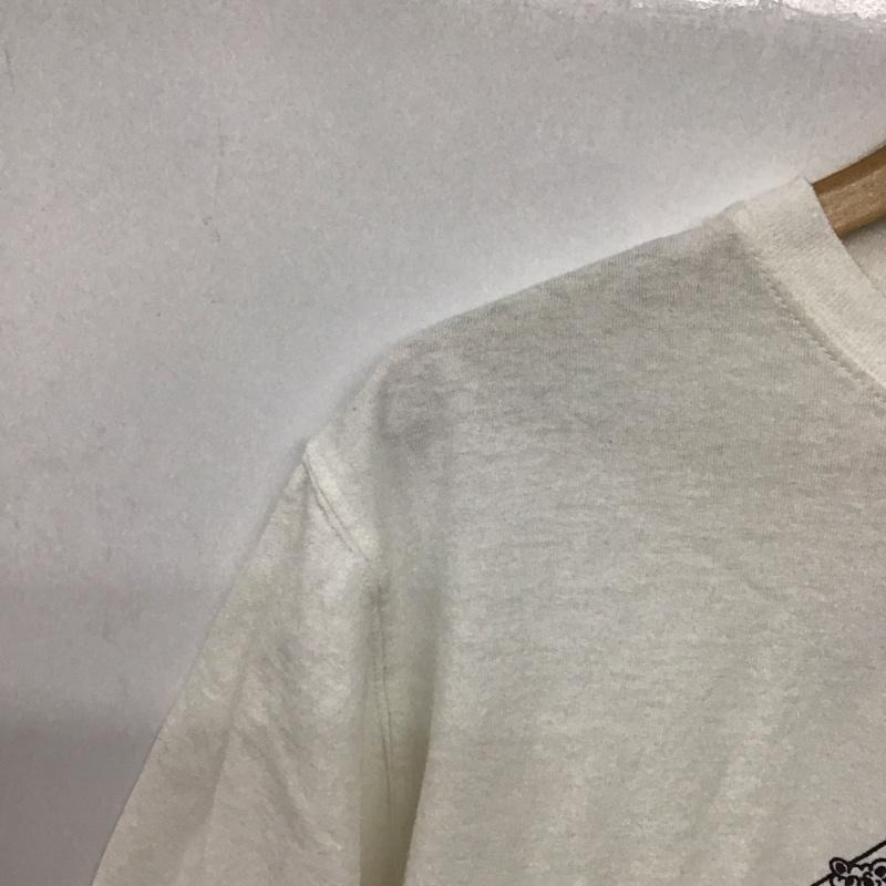 グッドオン Good On Tシャツ 半袖 半袖カットソー プリントTシャツ クルーネックカットソー M プリント 白 / ホワイト /  メンズ USED 古着 中古 10141457