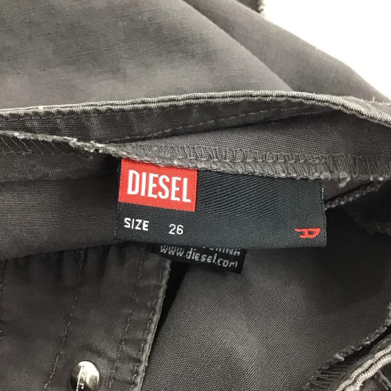 ディーゼル DIESEL スカート ミニスカート アシメ 26インチ 無地 チャコールグレー / チャコールグレー /  レディース USED 古着 中古 10148620