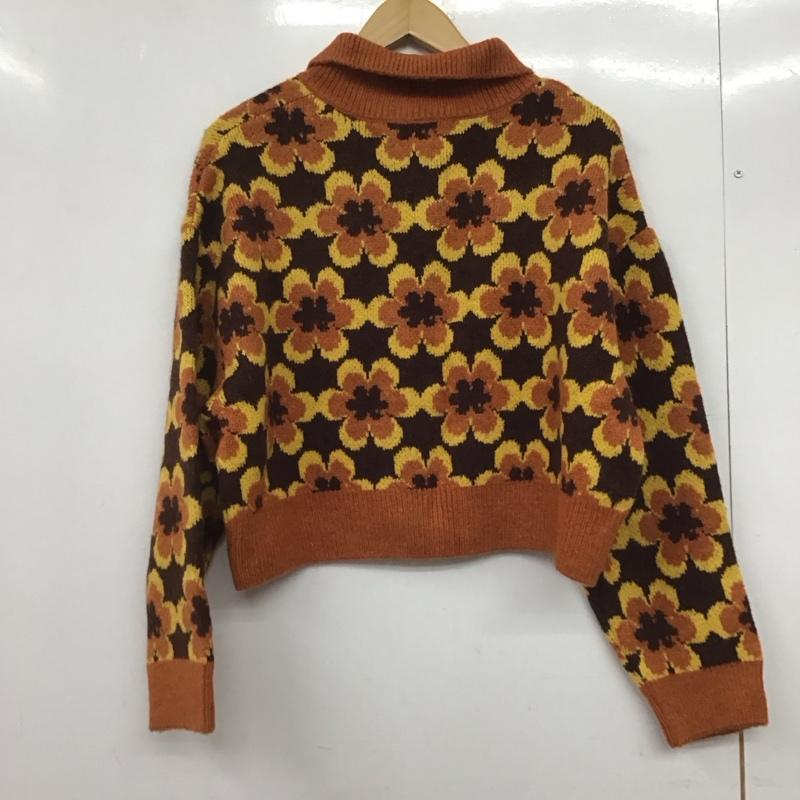 ザラ ZARA カーディガン 長袖 長袖カーディガン 前ボタン ニットカーディガン M 総柄 マルチカラー / マルチカラー /  レディース USED 古着 中古 10145130