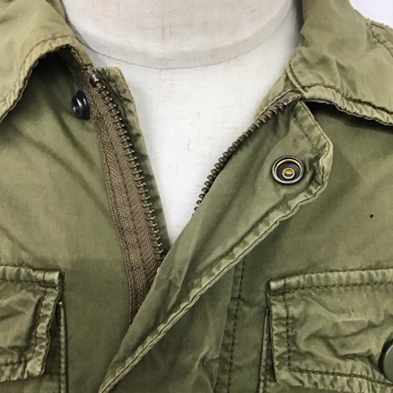 アメリカンイーグル AMERICANEAGLE ジャケット、上着 ジャンパー、ブルゾン ジップアップジャケット ジャンパー ジャケット ミリタリージャケット アウター S 無地 カーキ / カーキ /  メンズ USED 古着 中古 10123872