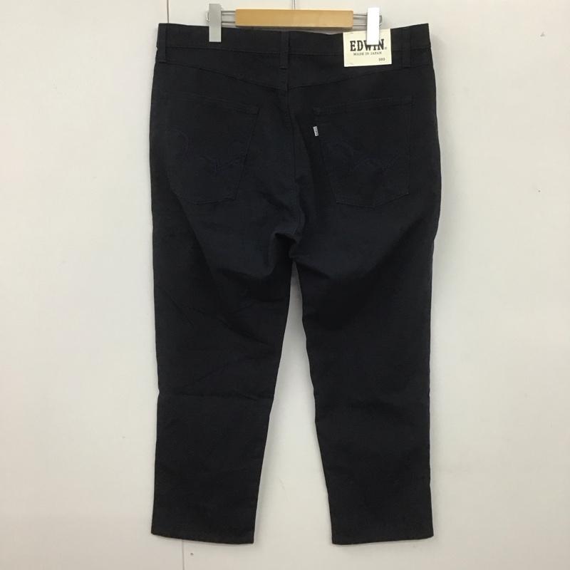 エドウィン EDWIN パンツ デニム、ジーンズ e53fcm ジャージーズパンツ カジュアルパンツ ワイドパンツ 36 無地 紺 / ネイビー /  メンズ USED 古着 中古 10107201