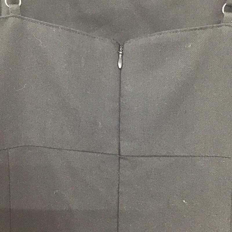 ヘザー Heather ワンピース ロングスカート HE070049CF 華奢キャミIラインワンピース 前スリット FREE 無地 黒 / ブラック /  レディース USED 古着 中古 10142273