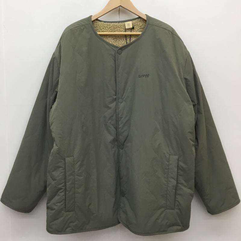 リーバイス Levi s ジャケット、上着 ジャンパー、ブルゾン A7233-0000 リバーシブルライナージャケット XL 無地 カーキ / カーキ /  メンズ USED 古着 中古 10117340