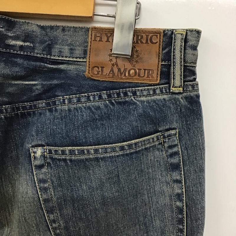 ヒステリックグラマー HYSTERIC GLAMOUR パンツ デニム、ジーンズ デニムパンツ スリムパンツ カジュアルパンツ 34 ダメージ加工 インディゴ / インディゴ /  メンズ USED 古着 中古 10148172