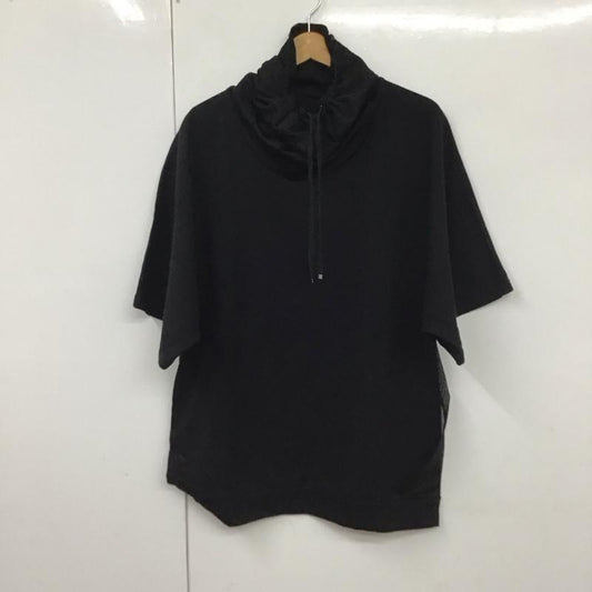 ザラメン ZARA MAN パーカー 半袖 半袖パーカーカットソー プルオーバーパーカー XL 無地 黒 / ブラック /  メンズ USED 古着 中古 10130570