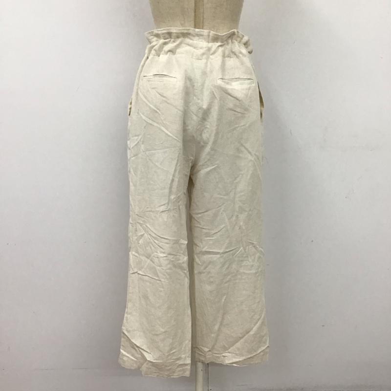カスタネ Kastane ボトムス ボトムス 19SS-IN-20 ワイドパンツ コットンリネン FREE 無地 アイボリー / アイボリー /  レディース USED 古着 中古 10115903