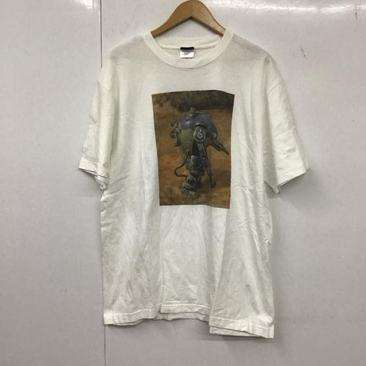 古着 USED Tシャツ 半袖 半袖カットソー プリントTシャツ クルーネックカットソー cospa s.a.f.s XL プリント 白 / ホワイト /  メンズ USED 古着 中古 10134662