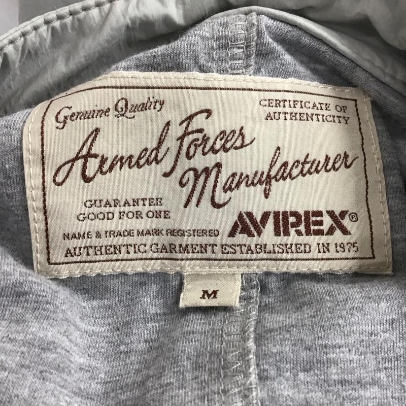 アヴィレックス AVIREX ジャケット、上着 ジャンパー、ブルゾン 6162106 ナイロンジャケット ノーカラー ミリタリー M 無地 灰 / グレー /  メンズ USED 古着 中古 10123207