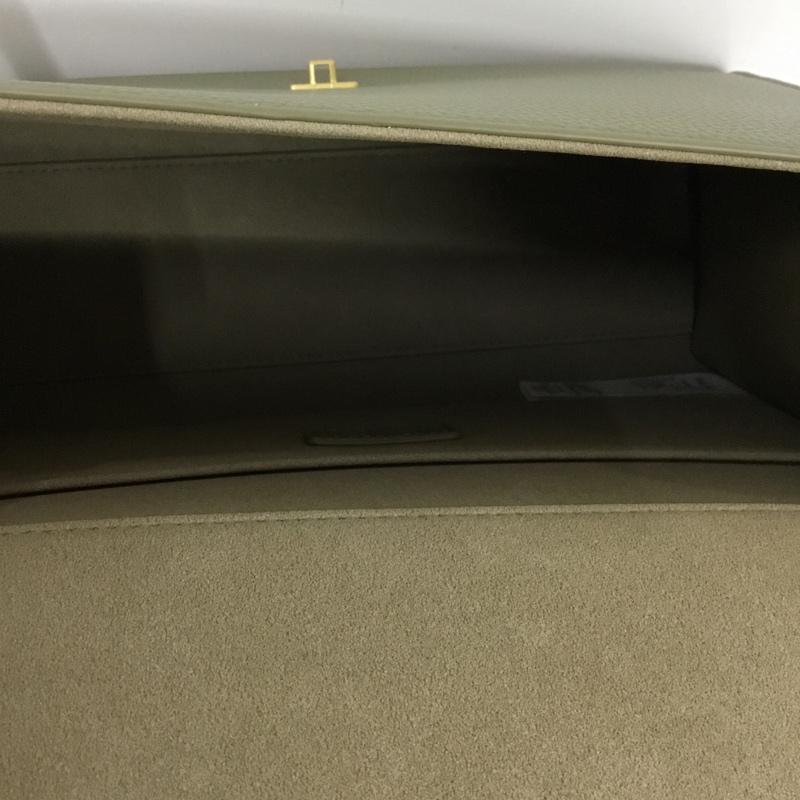 ミラオーウェン Mila Owen ショルダーバッグ ショルダーバッグ 09WGB252515 キャンバスショルダー付きメタルハンドバッグ 2WAY フェイクレザー ONE SIZE 無地 カーキ / カーキ / X 金 / ゴールド /  レディース USED 古着 中古 10143771